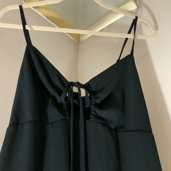 Wild Fable Black M High low Dress key hole front Minimalist Scandi Girl Normcore - Picture 2 of 8